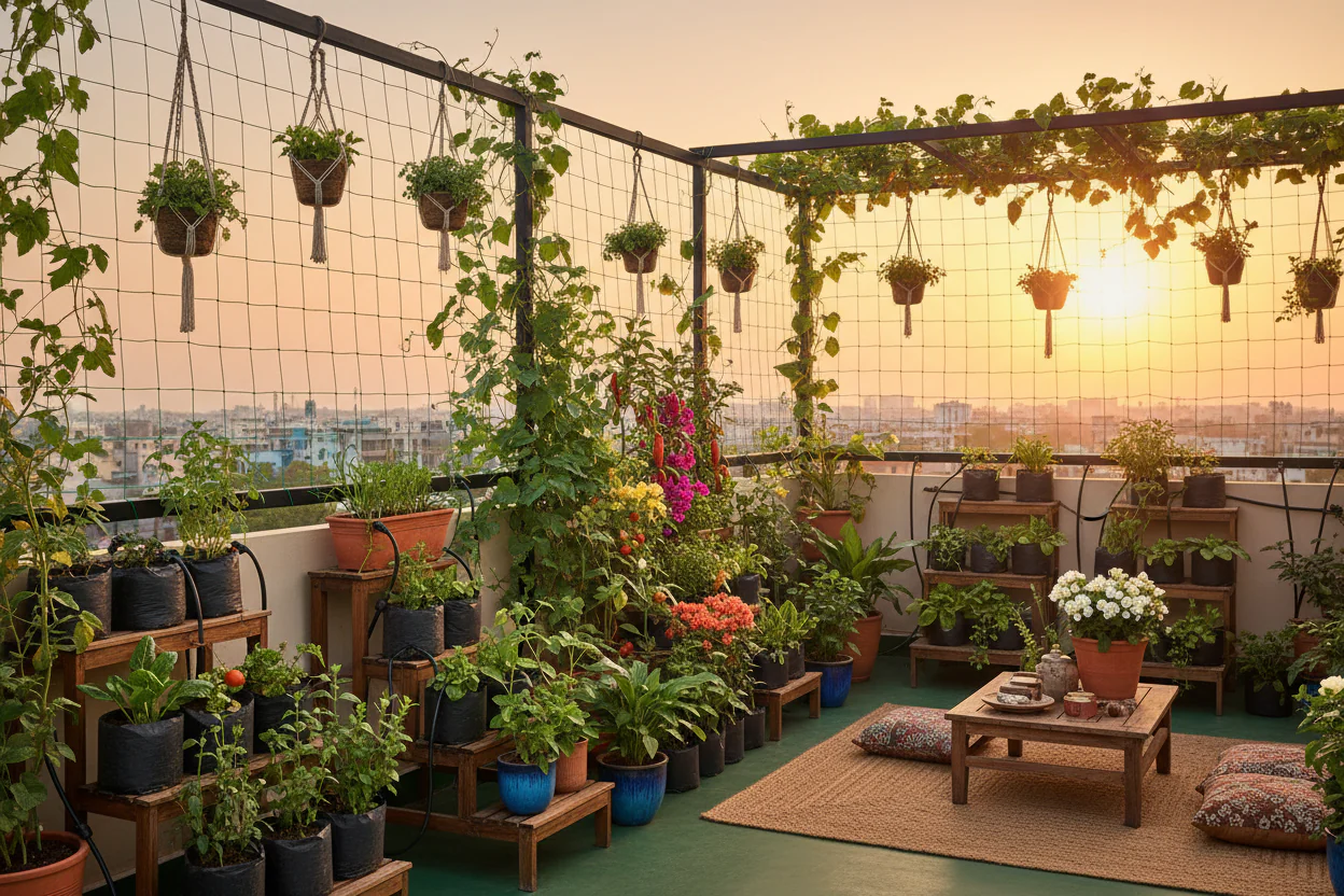 terrace garden setup guide for indian homes